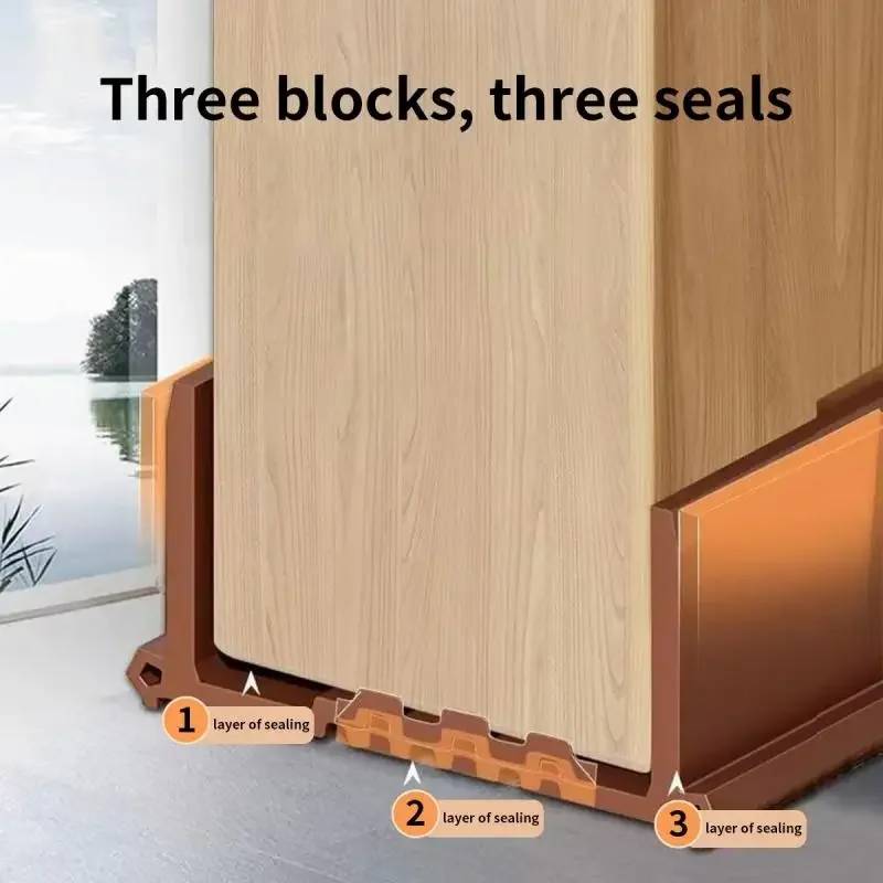 1pc Door Draft Stopper for Bottom, Seal Dust And Noise Insulation Weather Stripping Draft Guard Insulator Sealing Strip image 3