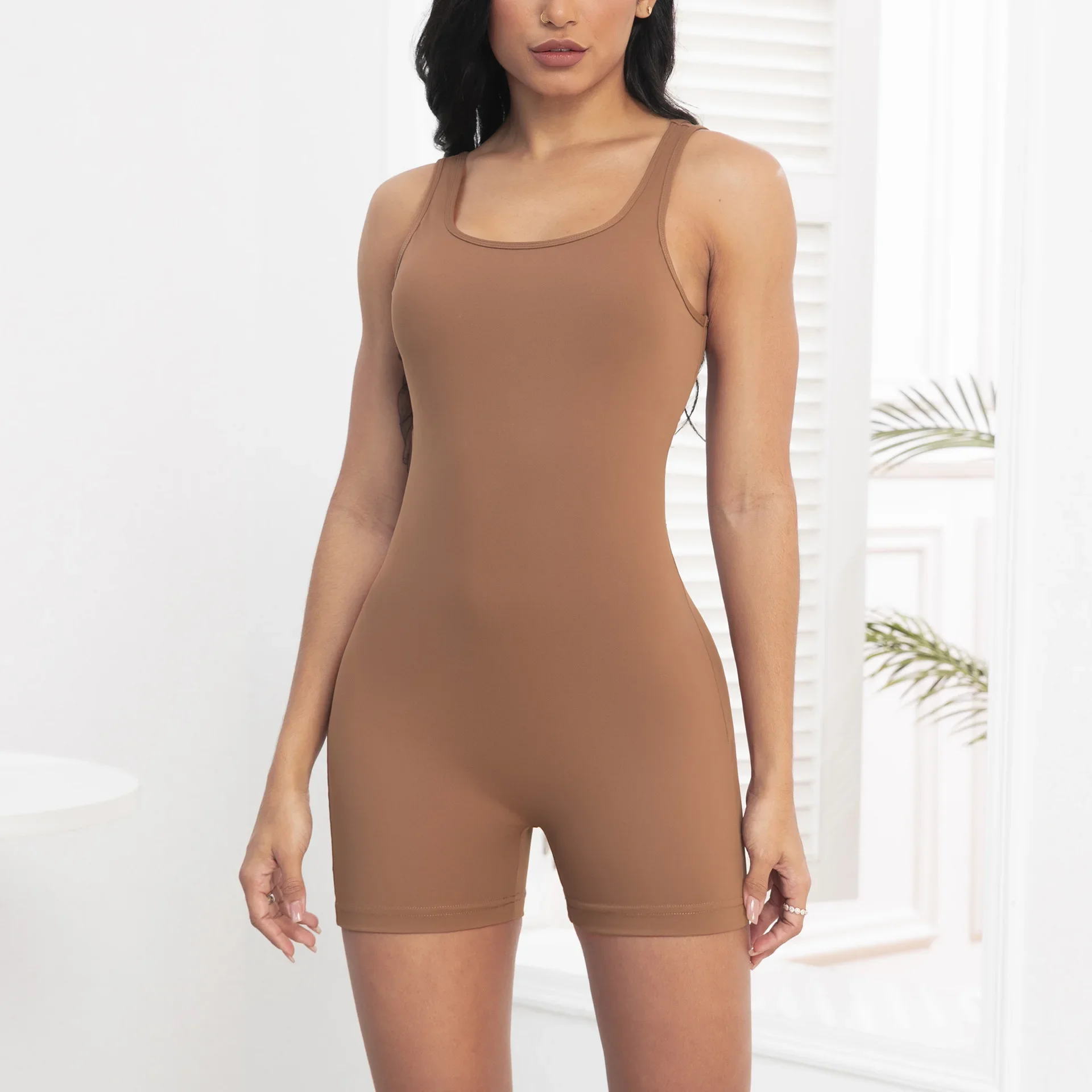 Women's Gym Jumpsuit Yoga Set Shorts Sports Overalls Fitness Romper Bodysuits Sportswear One Piece Active Suit Workout Clothes