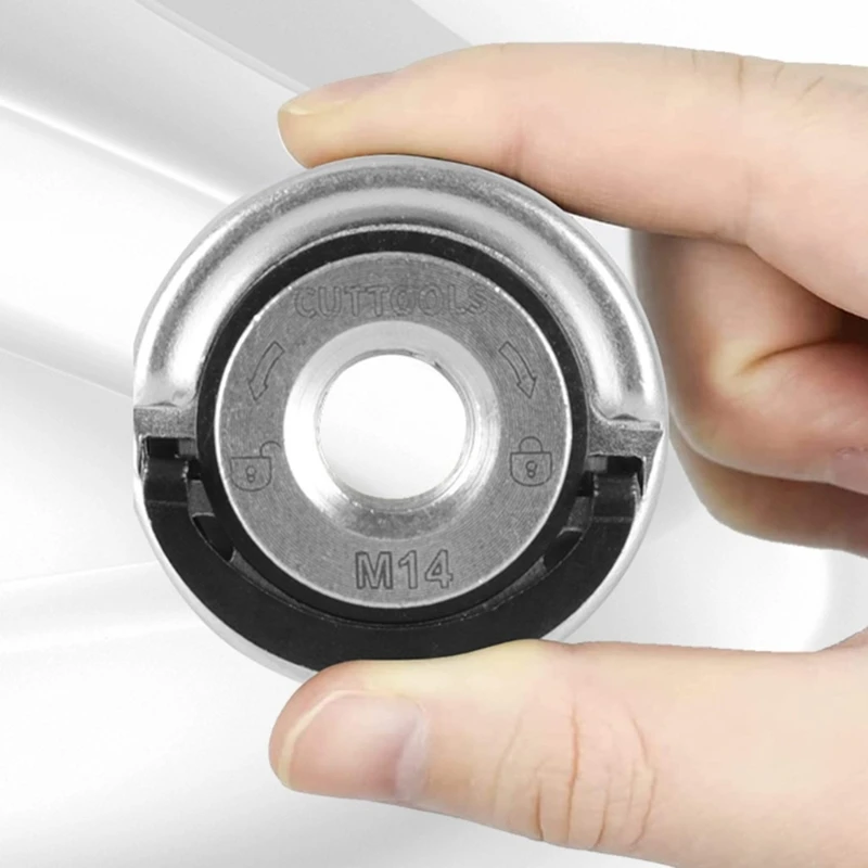 Quick Release Flansch Mutter M14 Werkzeug Flansch Grinder Lock Mutter Schnell Ändern Locking Flansch Mutter-Set für Winkel
