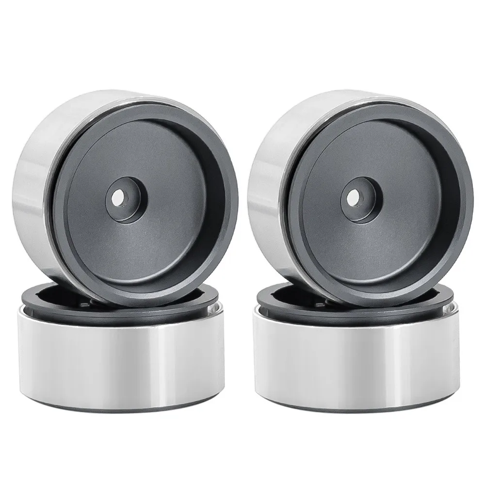 4個入り アルミ製 1.3インチ ビードロックホイールリム 1/24 Axial Scx24 Fms24 1/18 Trxs Trx4m RCクローラーカー用 メタルホイールハブ