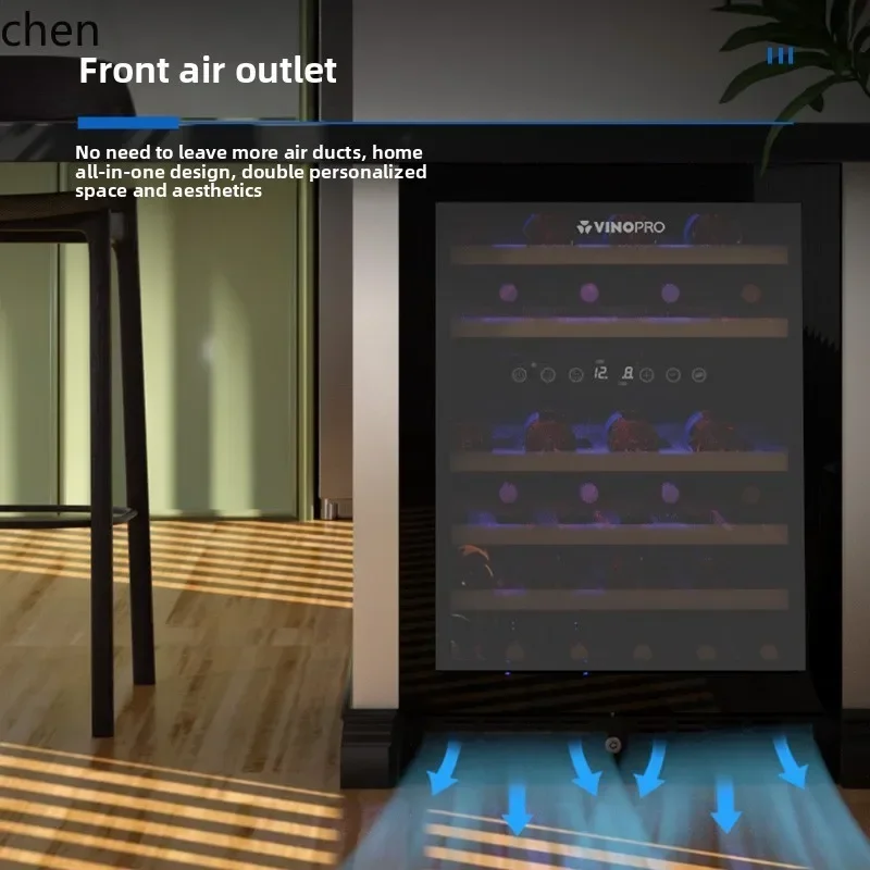 wine cabinet embedded air-cooled constant temperature tea household fresh-keeping refrigerator ice bar