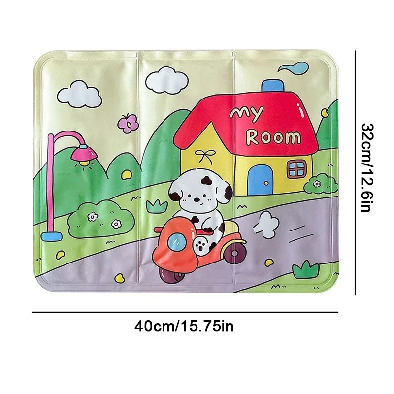 Летняя подушка для льда с героями мультфильмов, охлаждающая и теплоотводящая подушка, милая подушка для автомобильного сиденья, гелевый охлаждающий коврик, диван для домашних животных, ледяная подушка, кровать для домашних животных