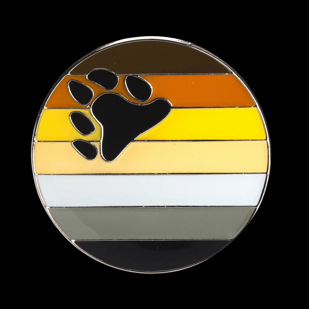 Leather Pride  Badge Brooch Natinal Lapel Pins Flag Lapel Pins Country Flag Badge