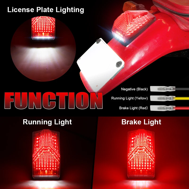 POVOTR New Style Motorcycle Tail Light For Dirt Bike