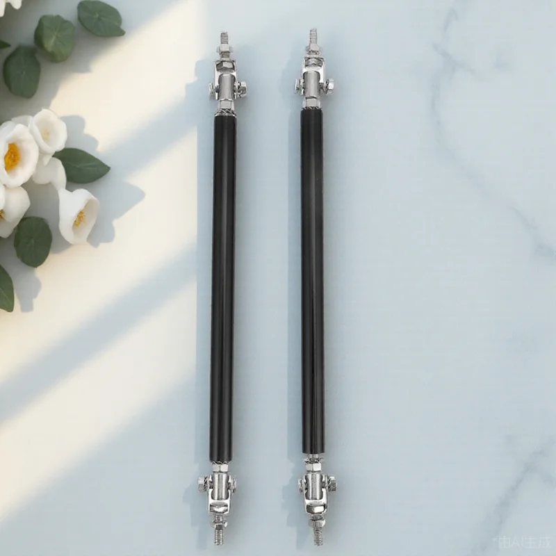 

2Pcs Adjustable Telescopic Car Front Bumper Lip Rod Extender Front Bumper Support Splitter Bars Stainless Steel Aluminum Alloy