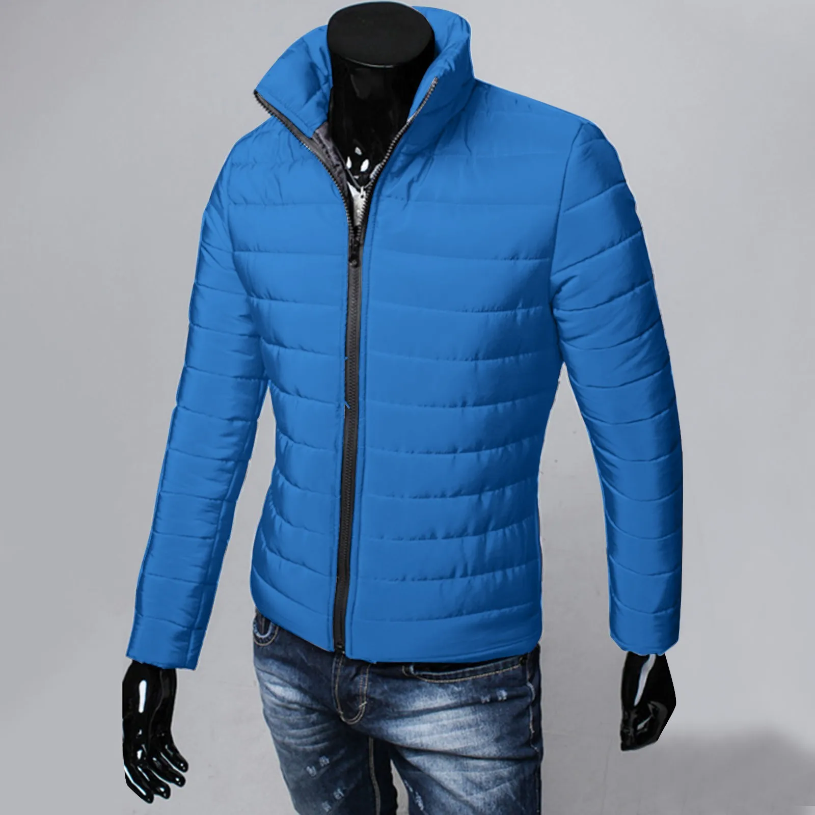 Lightweight Autumn/winter Men's Cotton-padded Jacket Cropped 2024 New Style Warm Winter Coat Thick Hooded Casual Wear