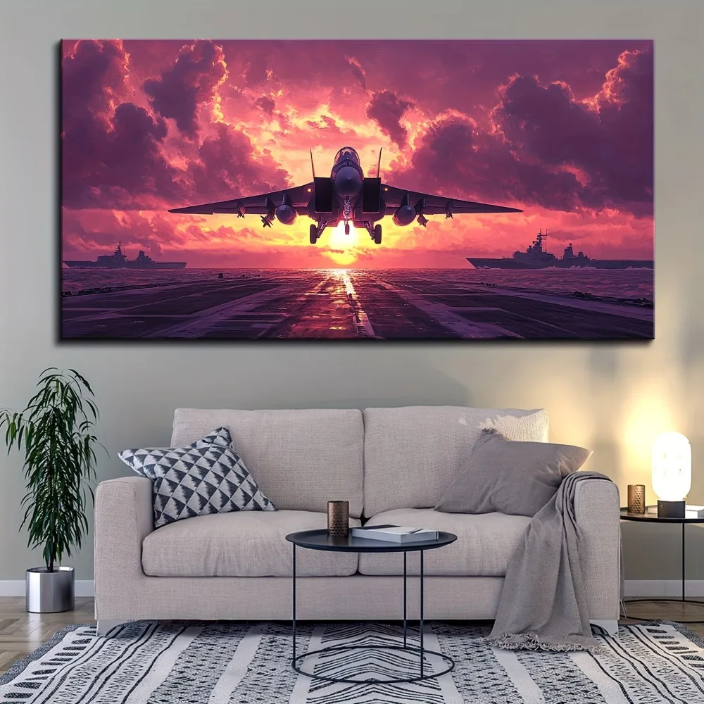 1.5 inch thick pine solid wood frame, wood framed wall decoration, can be hung directly, Vair F4U Corsair poster