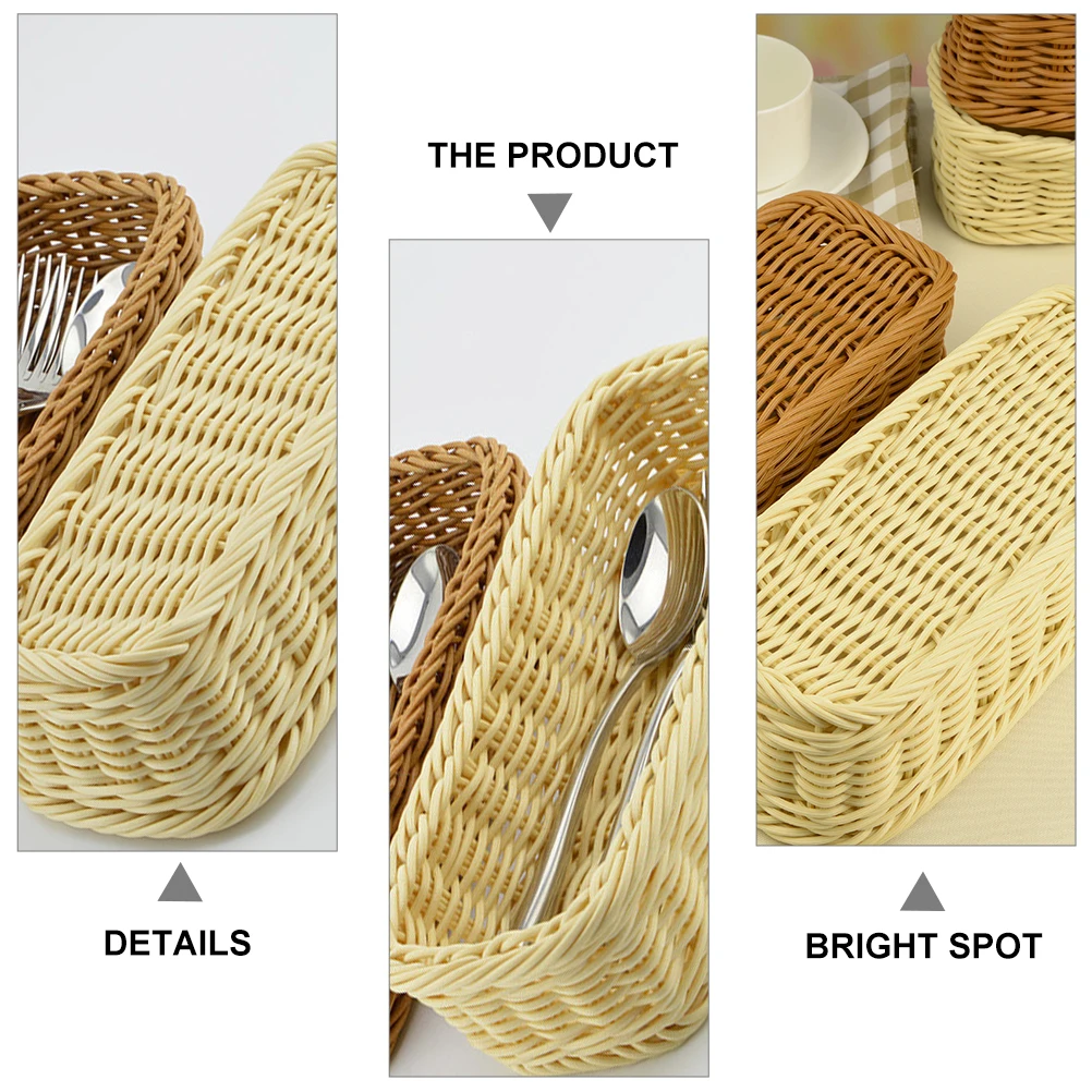 

Silverware Organizer with Lid Knife and Fork Storage Basket Utensil Holder Forks Cutlery