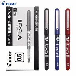12Pcs Pilot Direct Liquid Gel Pen V ball BL-VB5 Large Capacity Ink Ballpoint Pen Writing Fluent Office School Stationery 0.5mm