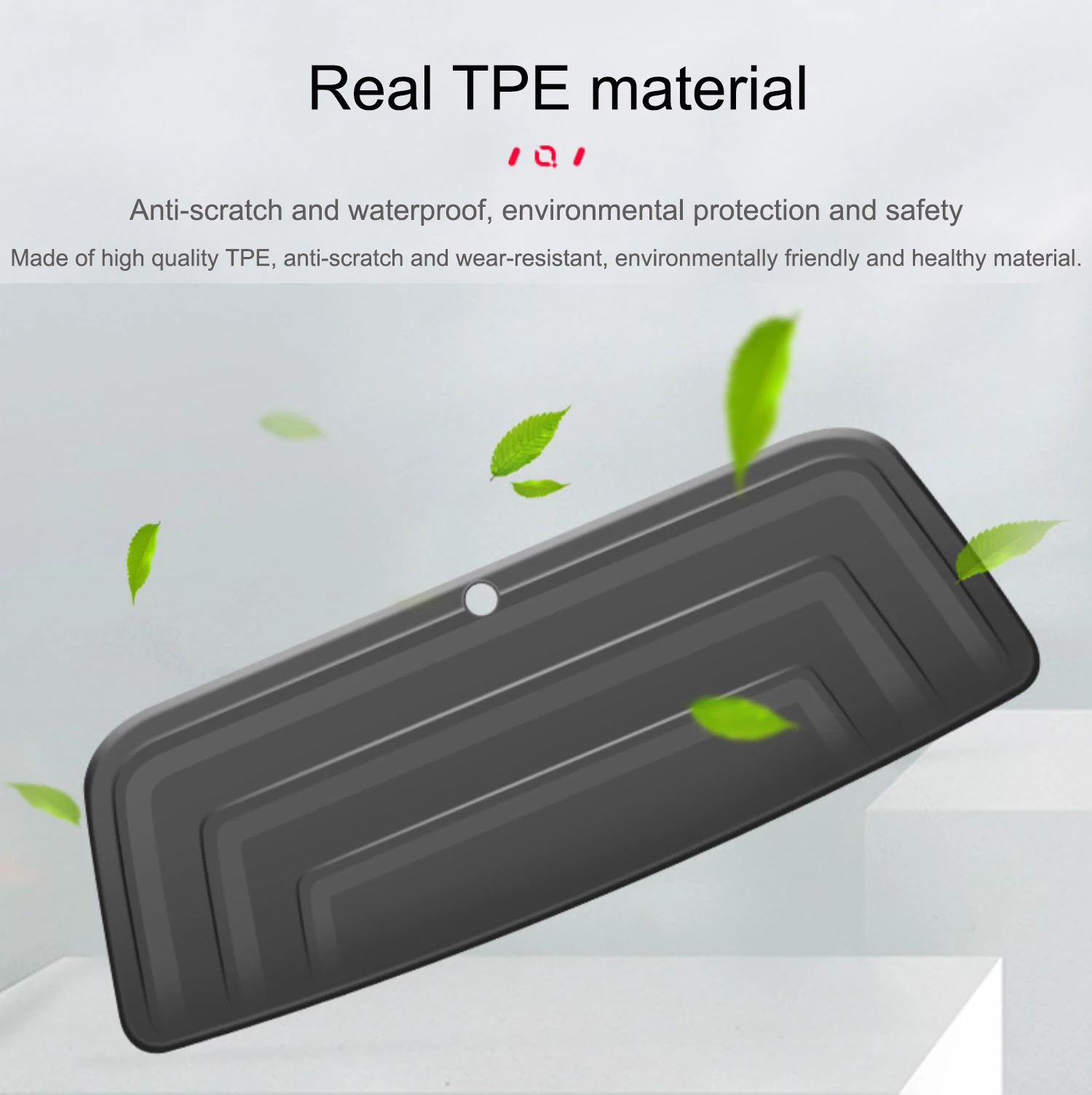 For Tesla Model Y 2021-2023 Rear Trunk TPE Protective Pad Anti-dirty Pad Trunk Hidden Shock Scratch Mat Tailgate Protective Mats