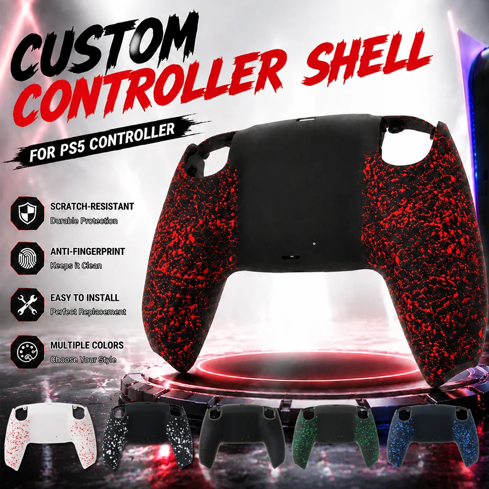 Capa Frontal Antiderrapante de Substituição com Touchpad para Controle PS5 (Faceplate) BDM-010 020 030 040 050 - Ferramentas de Proteção