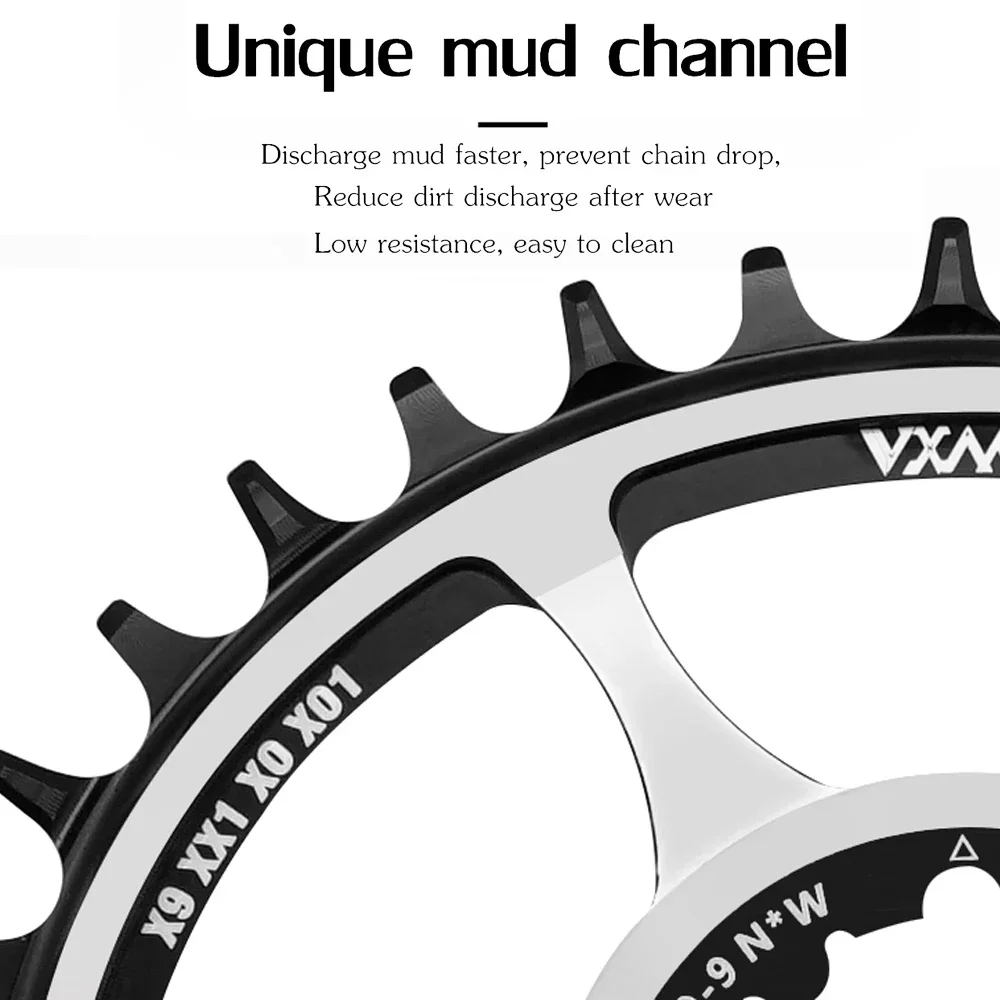 VXM bicycle Oval Ring Star Chainring Offset 3/6mm 32t 34t 36t for Xx1 Eagle X01 Gx X1 S1400 X0 X9 X00 Mtb BIKE Sprocket