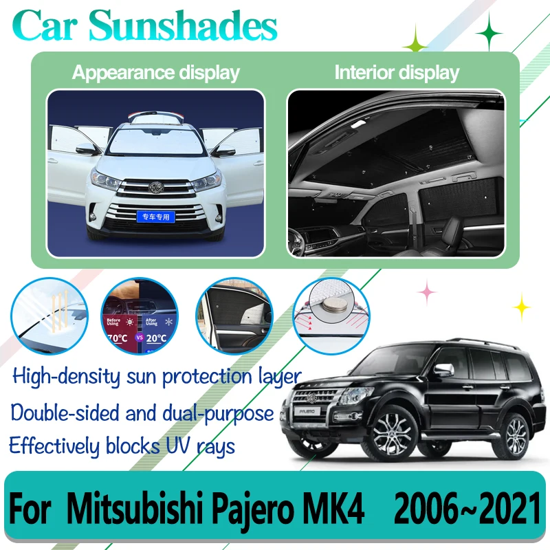 

Car Anti-UV Window Covers For Mitsubishi Pajero 4 V73 Accessories 2006~2021 Auto Windshield Sun Protector Covers Car Accessories