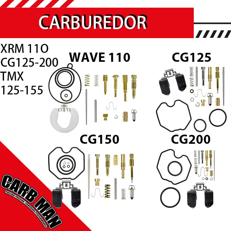 

Carburetor repair kit ForKEIHIN Honda XRM100 WAVE100 CG125 CG150 CG200 PZ19 PZ26 PZ27 PZ30 125cc 150cc 200cc Carb ATV DirtBike