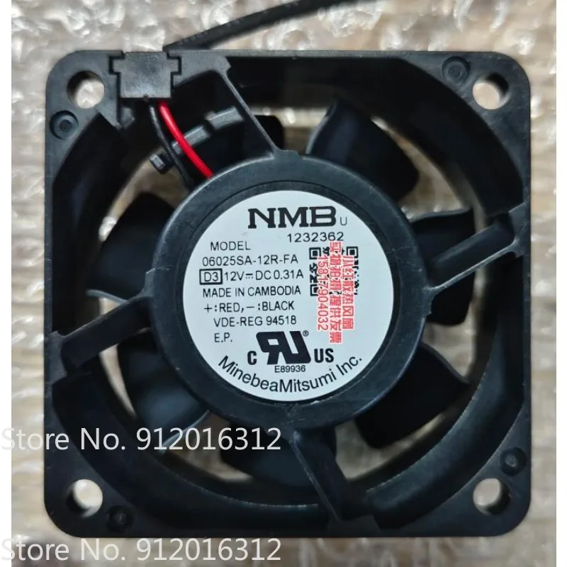 Cooler Fan for Original NMB 06025SA-12R-FA 12V 6025 0.31A 6CM Chassis Power Supply Large Volume Fan