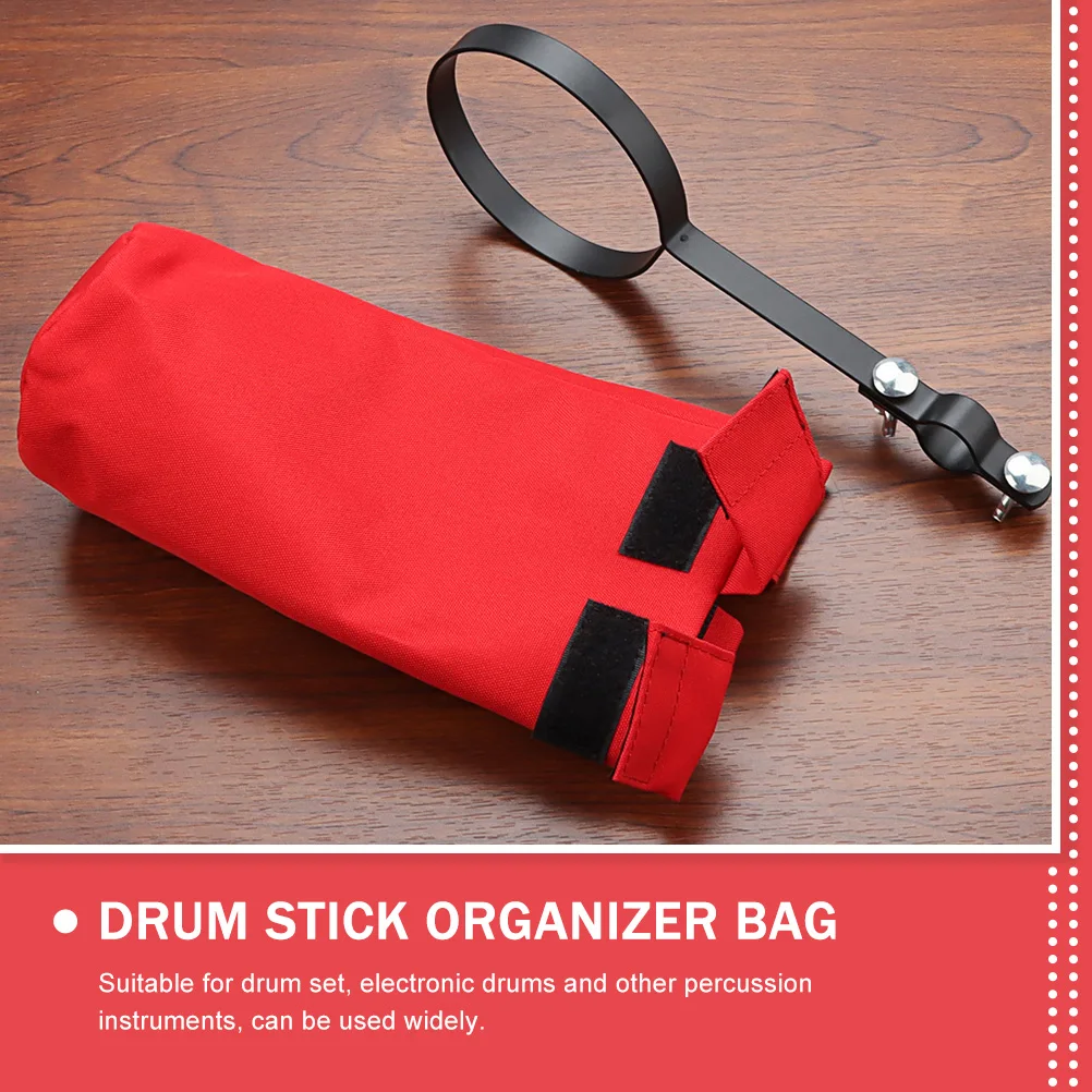 

Drum Stick Storage Bag Canvas Container for Mallets Accessory Carry Durable Practical Long Term Use Drum Set Percussion