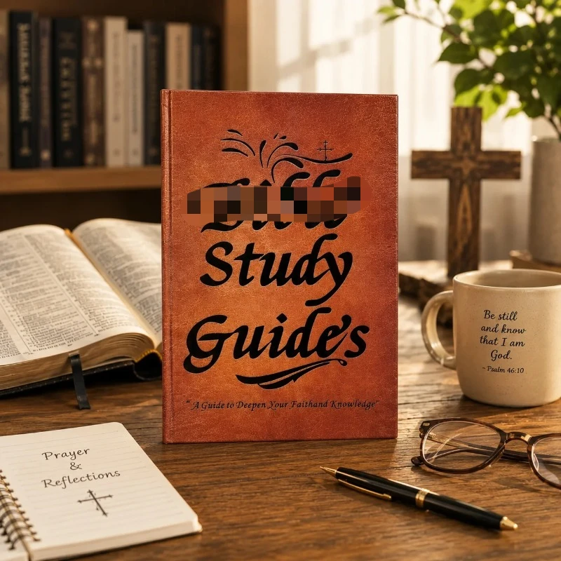 Bible Study Guide for Beginners 66-Page Devotional Journal with Daily Scripture Quotes, Prayer Reflections & Yearlong Study Plan