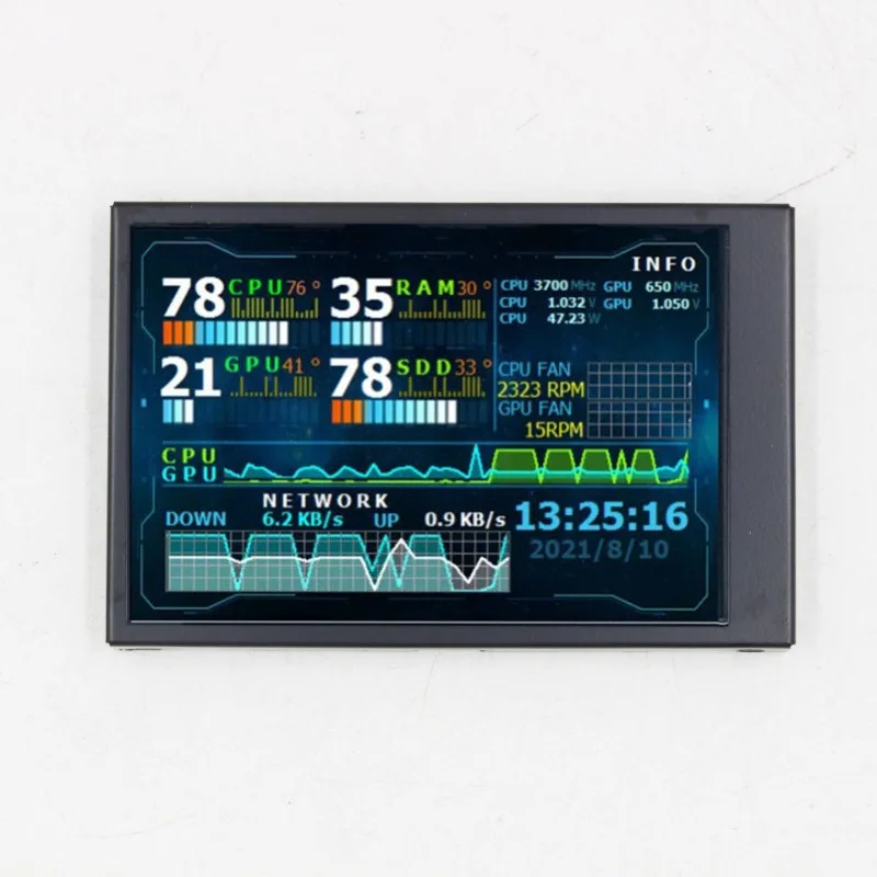 

AIDA64 chassis display 3.5-inch IPS LCD screen USB computer secondary screen