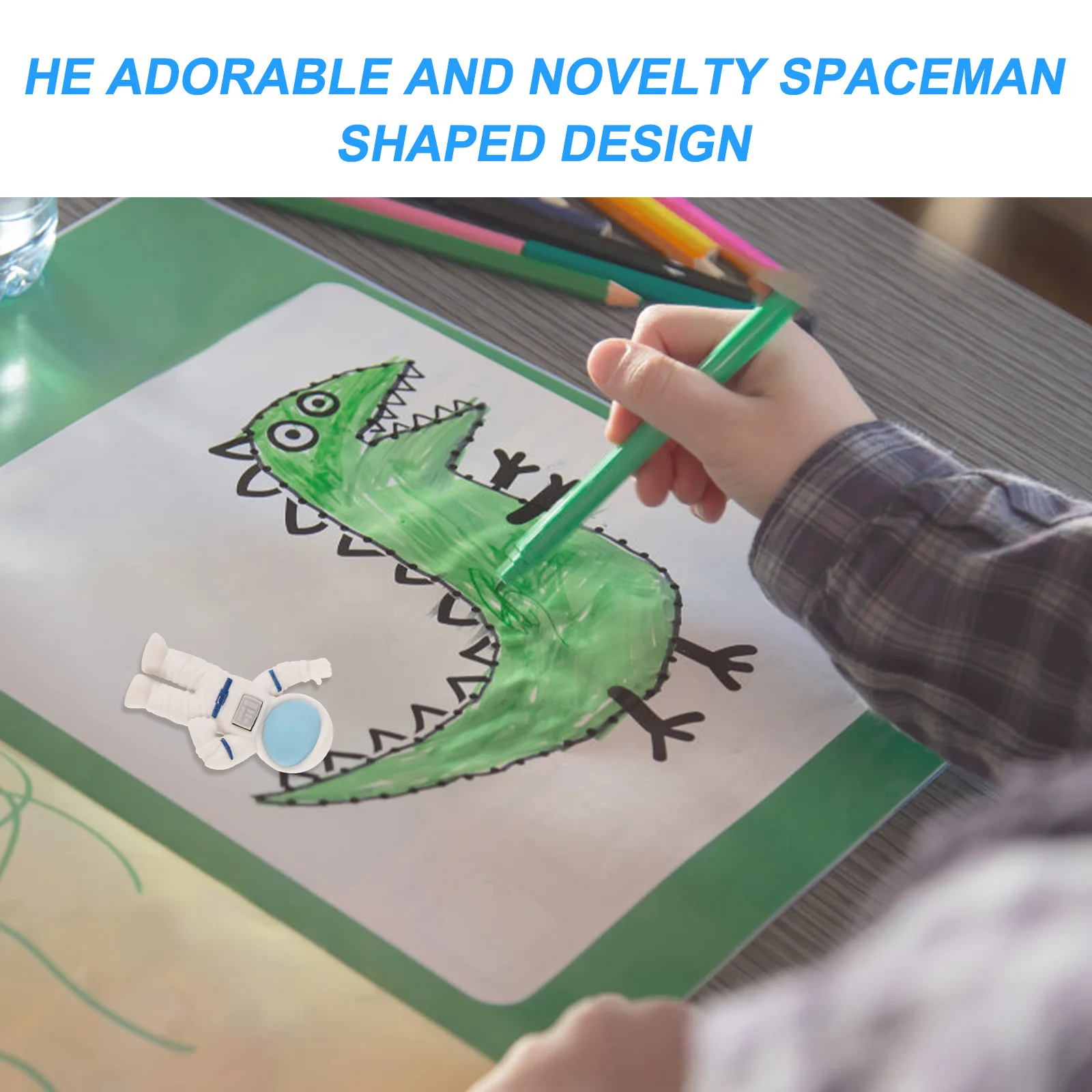 

24pcs Astronaut Shaped Mini Pencil Eraser For Students Small Painting Erasers Bulk Kawaii Classroom Supplies Tiny Erasers For