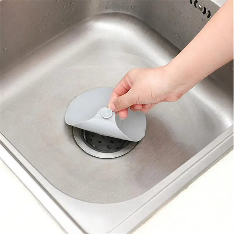 Pack Bathtub Drain Stopper Silicone Bath Tub Drain Plug Cover WaterdropDesign To Prevent Odor And Backflow​