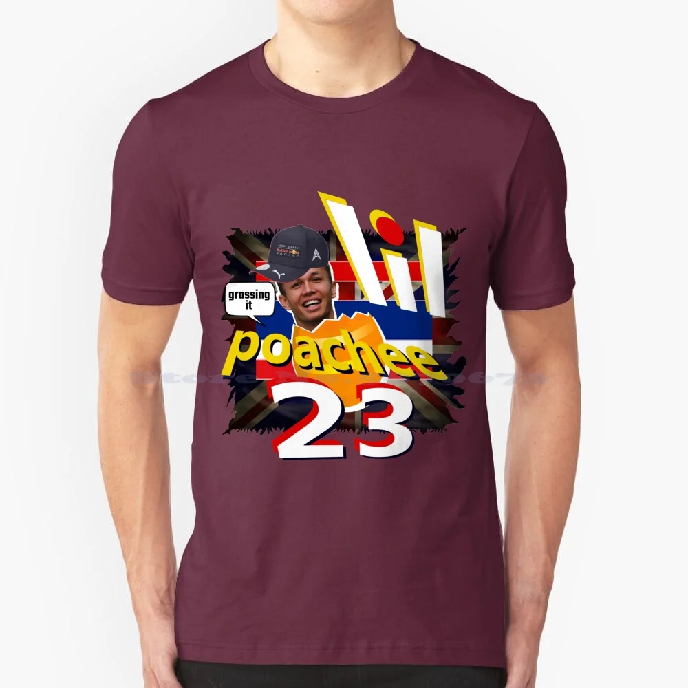 Superstar Alex Albon Alexander #23 ''Lil Poachee'' Moto Racer Fan Art Gift T Shirt 100% Cotton Tee Alex Albon 2019 2020