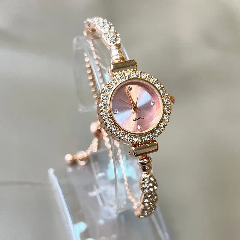 

Популярные женские часы-браслет Reloj, кварцевые часы, модные часы из сплава с бриллиантами Часы Женские Наручные Relojes Para Damas