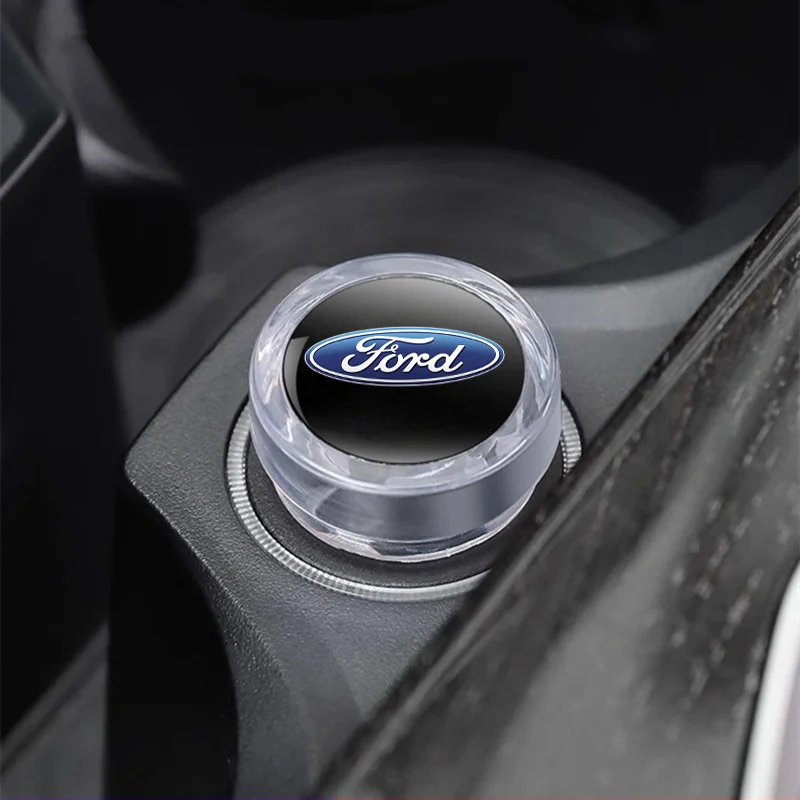 For Ford Fiesta Ranger Fusion Mondeo Mustang Transit Sticker Car Interior Cigarette Lighter Cover Waterproof DustProof Cap