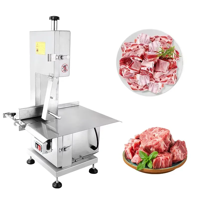 

Industrial and Commercial Benchtop Electric Meat and Bone Band Saws - for Frozen Meat, Steak, Fish, Pork and Beef