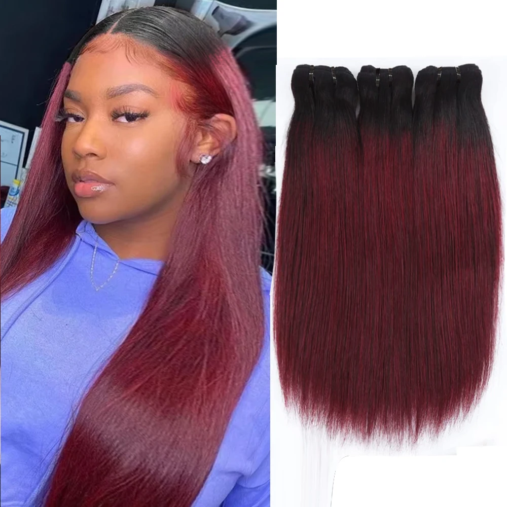 16a-100-remy-hair-1b-99j-burgundy-human-hair-bundles-double-weft-omber-colored-human-hair-weave-remy-hair-extensions-1-3-4pcs