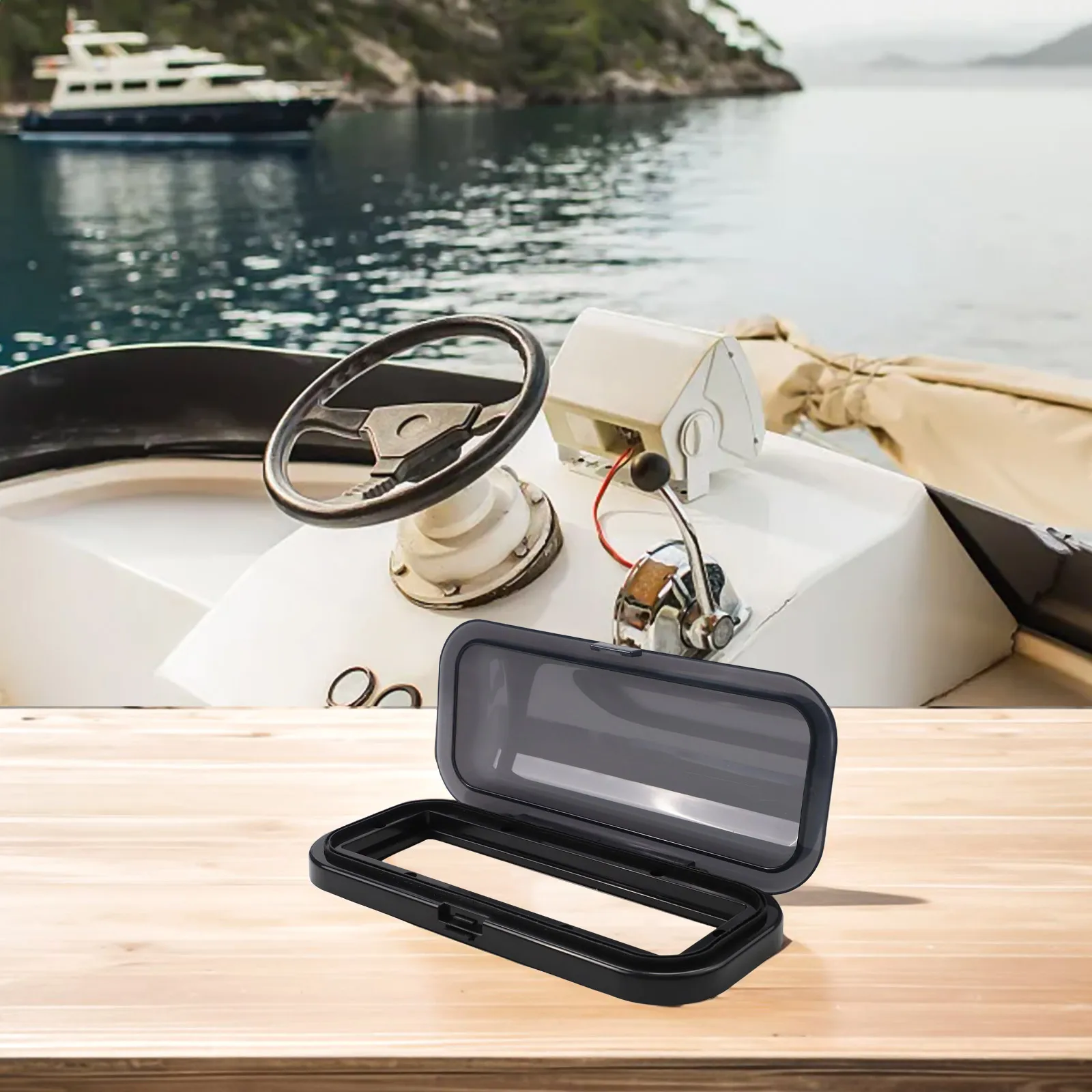 

Boat Marine Stereo Cover Water Resistant with Flipup Spring for Secure Shielding and Stability in Saltwater and Bumpy Conditions