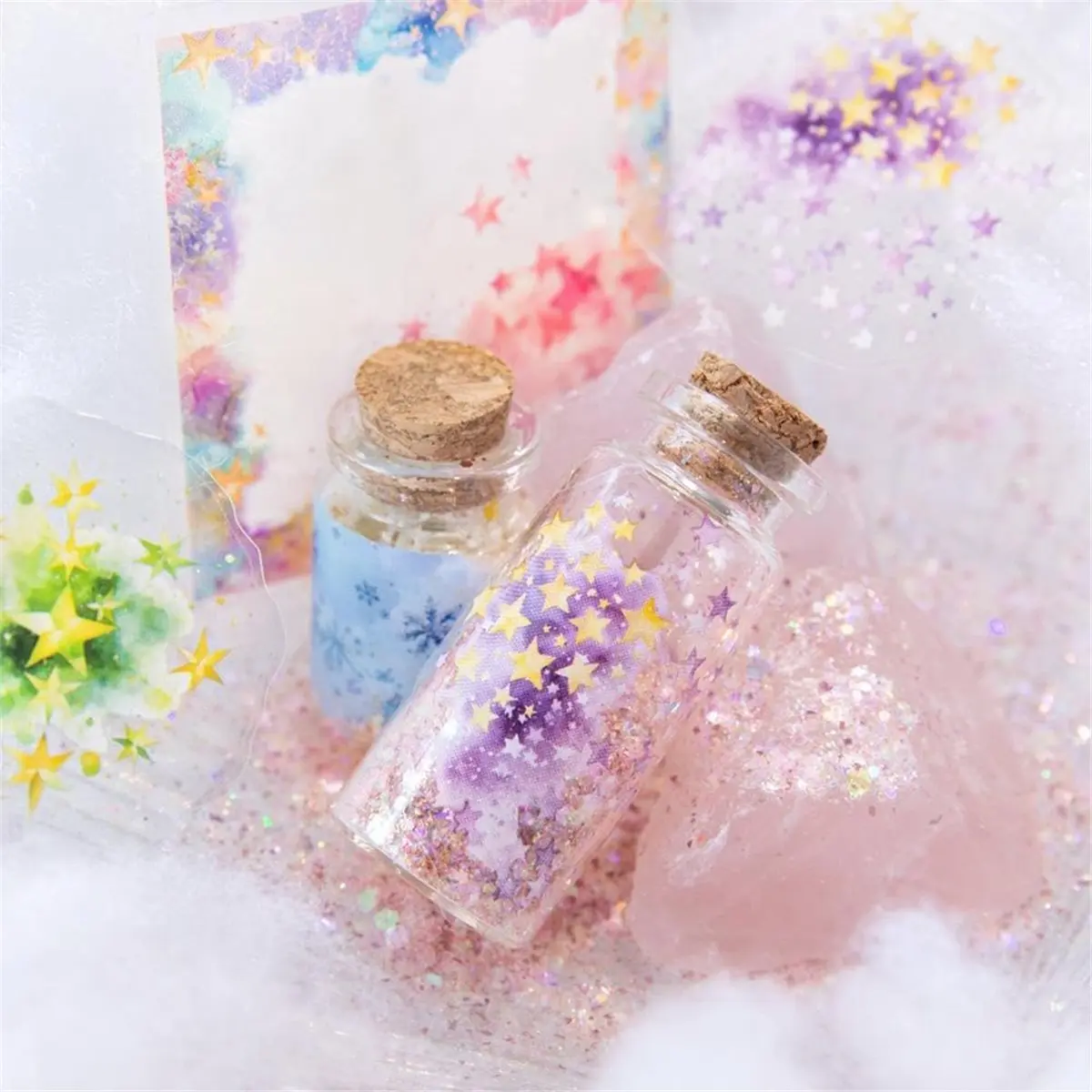 أفضل 120 قطعة من ملصقات المجلات المائية، تصميمات زهور وحيوانات أليفة شفافة وموسيقية لسكرابوكينغ والحرف اليدوية #5