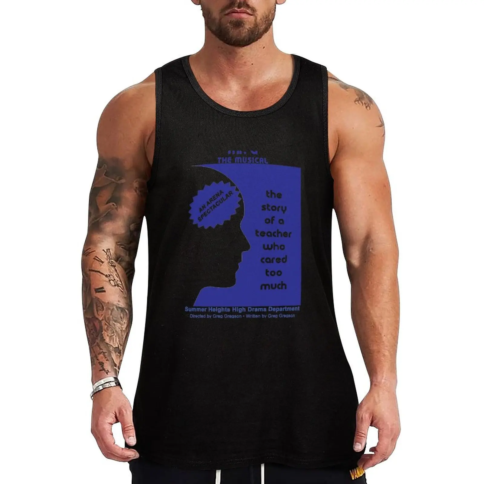 Mr. G The Musical Tank Top Fitness Gym Tank Top Quick Dry Lightweight Shirt