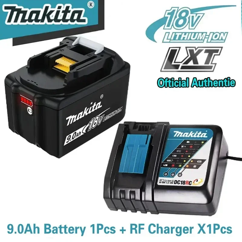 Genuine Makita 18V 9Ah LXT Lithium-Ion Battery BL1890B High Capacity for Impact Wrench Angle Grinder Garden Cordless Power Tools