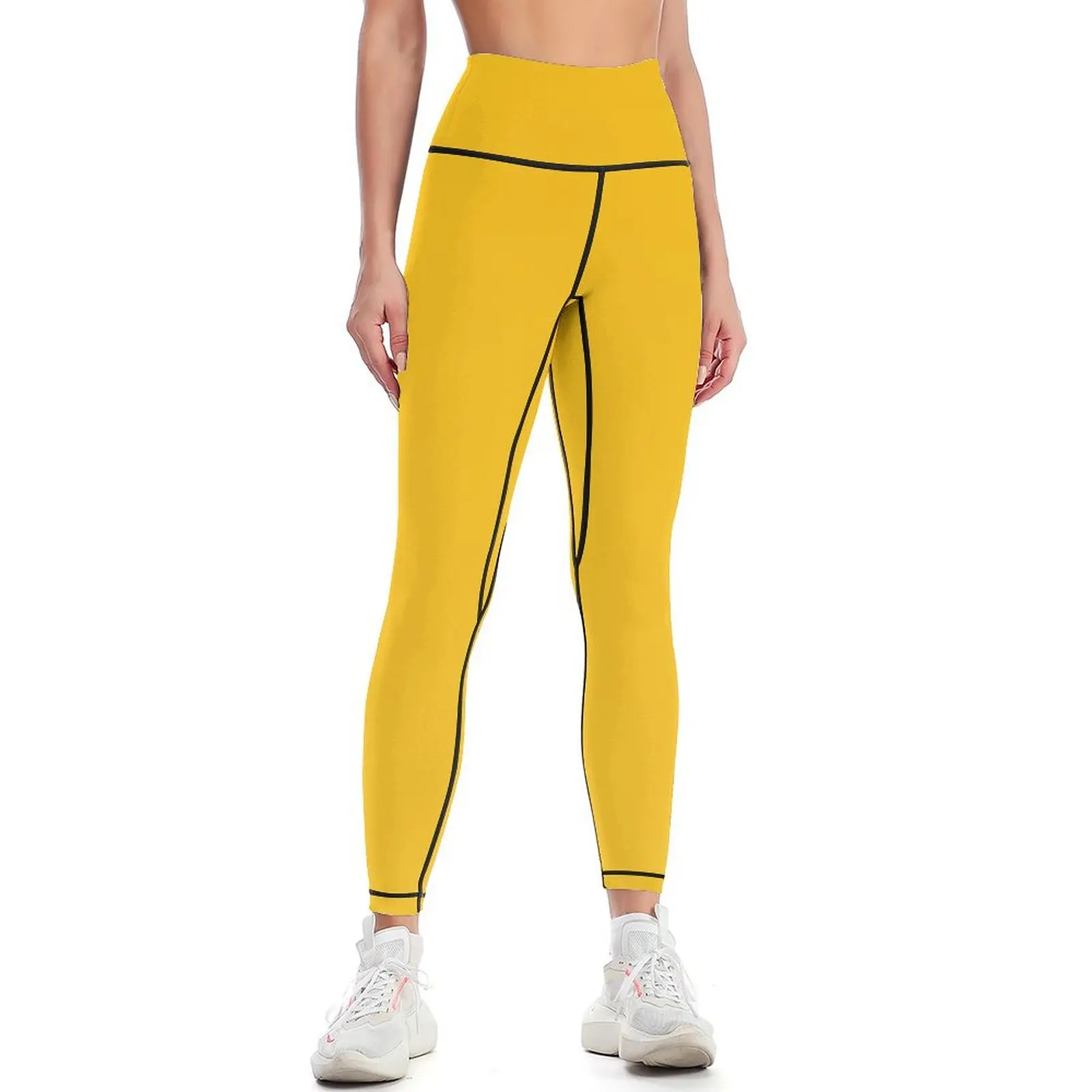 

Yellow Leggings gym clothing jogging pants Legging sexy woman Women's push up Womens Leggings