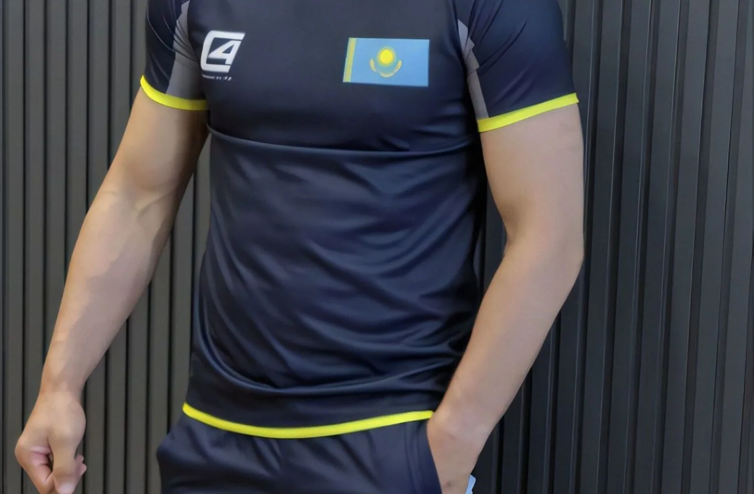 أوروبا والولايات المتحدة 2025 الأكثر مبيعاً ملابس فريق كازاخستان الجديدة الموحدة الرياضية ثلاثية الأبعاد ملابس رجالية مطبوعة رقمية