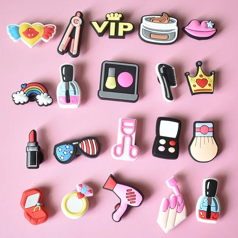 PVC Shoe Charms gift Shoe Accessories Beautiful Shoe Decoration lovely Shoe Buckles Pins for Clog Sandals X-mas Gifts