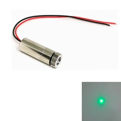 1235 foco focusable luz 515nm 520nm 10mw módulo de ponto de diodo laser verde para ferramenta de posicionamento do alimento