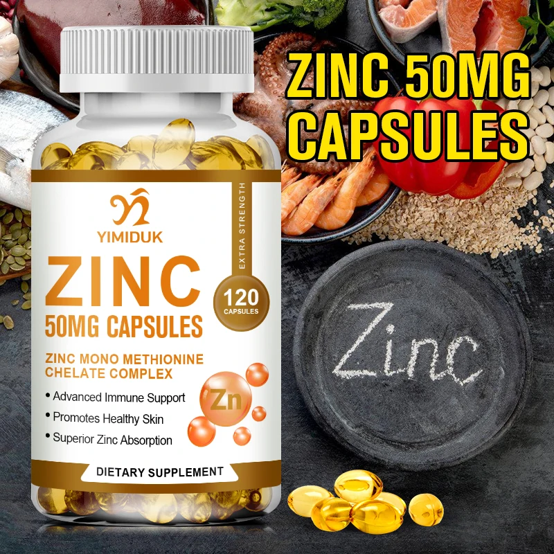 Zinc Capsules for Respiratory & Cardiovascular Health Strengthen Immune Function Support Antioxidant