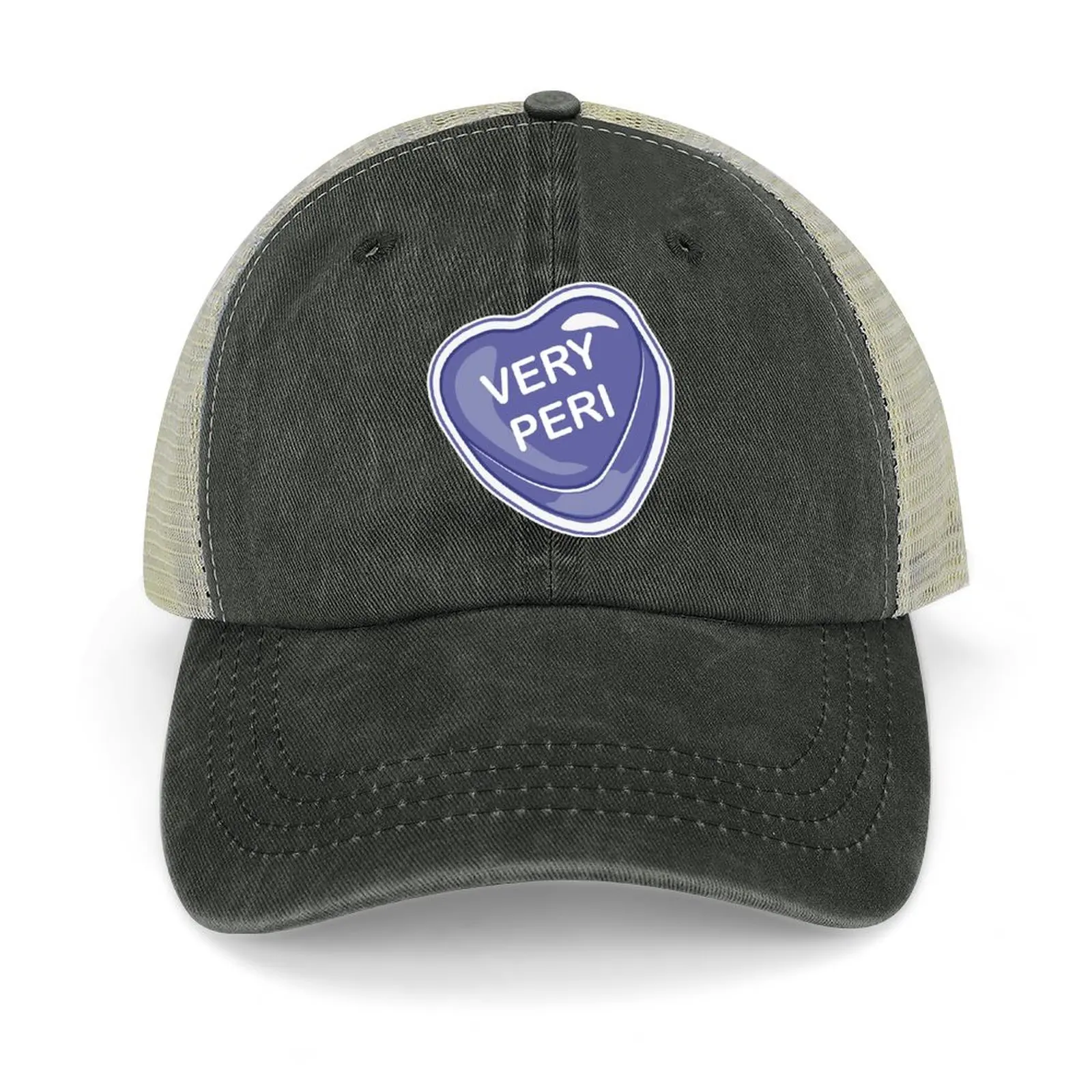 

Very Peri Valentine's heart - Pantone 2022 Color of the Year Baseball Cap Hip Hop Golf Hat Man fishing hat fun hats Female Men's