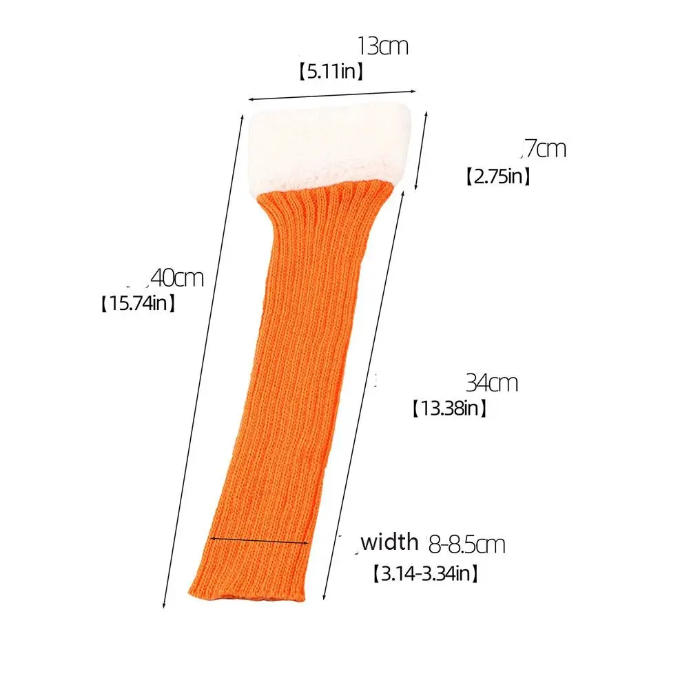 أفخم عيد الميلاد محبوك غطاء الساق لون الحلوى سميكة مكدسة عيد الميلاد الساق كم غطاء للقدم JK لوليتاس حزام الساق الجوارب الفتيات