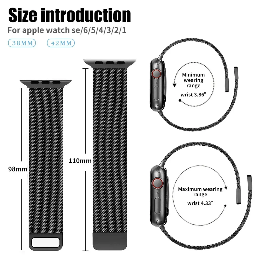 سوار ساعة ميلان ، 45 ، 44 Apple ، Ultra 49 ، iWatch Series 10 ، 9 ، 7 ، 8 ، 6 ، SE ، 5 ، 4 ، حزام معدني Correa 46 ، 40 من من من من ، 42 من ، 41