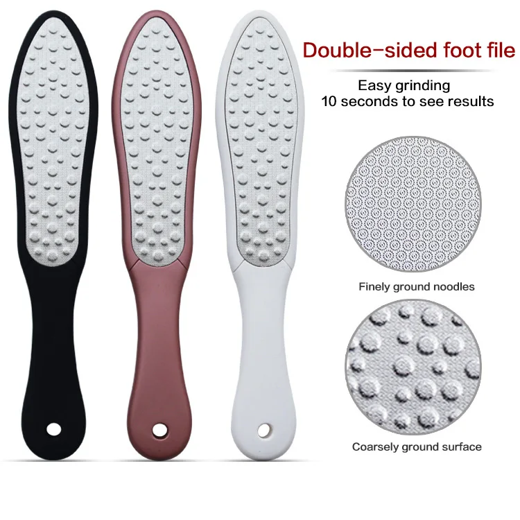 Stainless Steel Double-sided Foot Rasp Heel File Hard Dead Skin Callus Remover Exfoliating Pedicure Care Tool