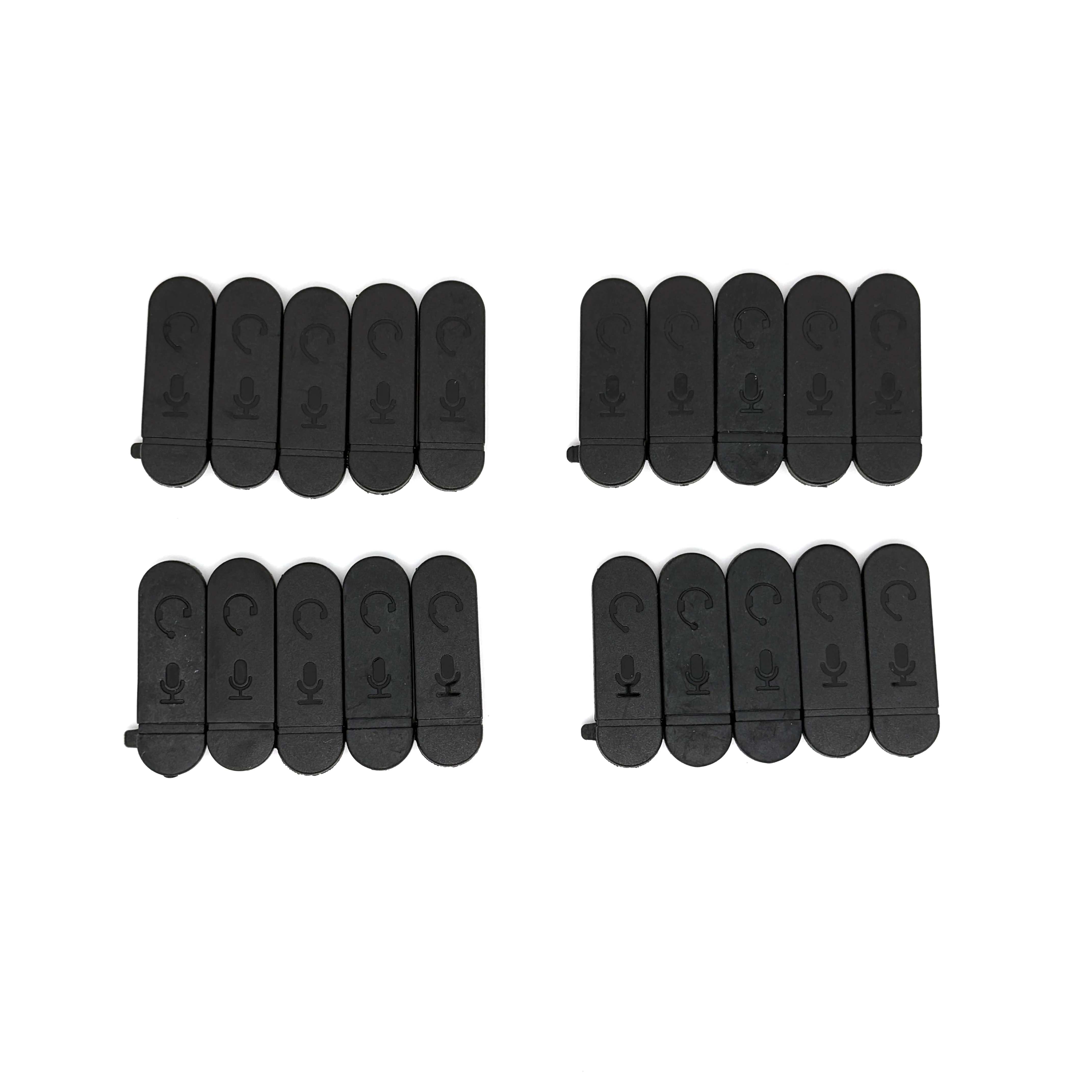 

20Pcs Headset Earphone Jack Dust Cover for Motorola DP1400 DEP450 XiR P3688 Portable Radio Walkie Talkie