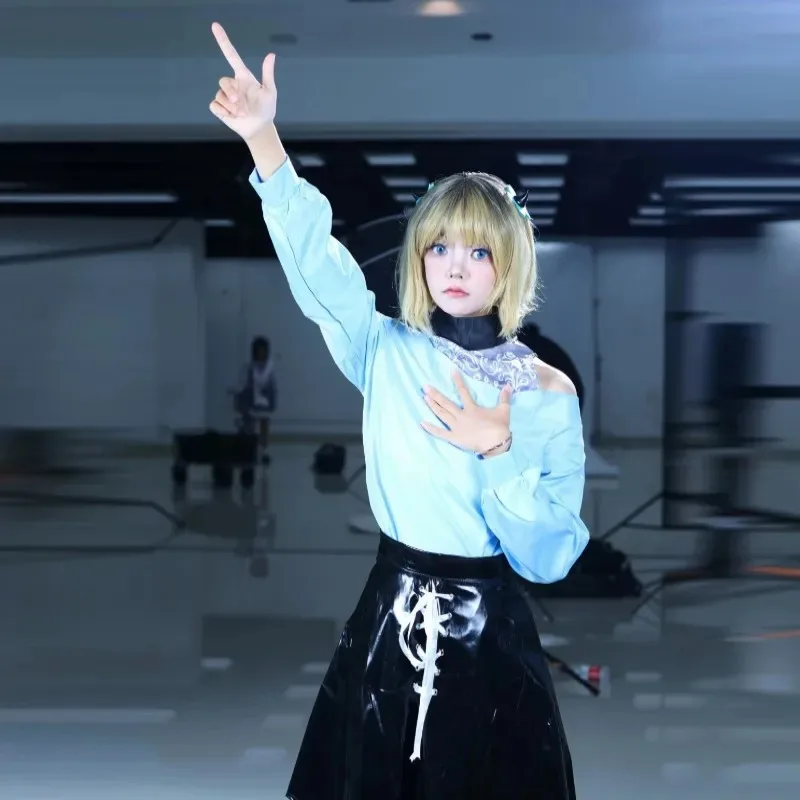 

Аниме Oshi no Ko Saia с серьгами, парик на Хэллоуин для женщин, карнавальный костюм для девочек