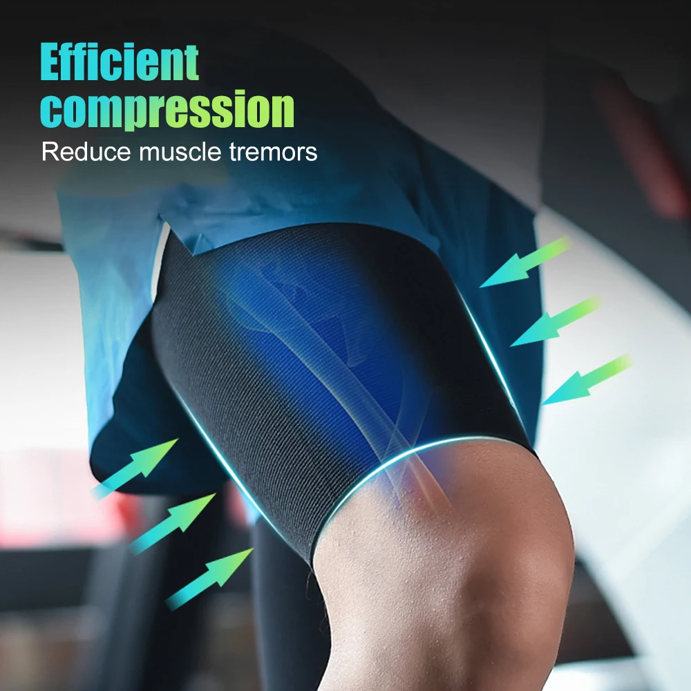 1Pcs Thigh Compression Sleeve,Hamstring Compression Sleeve for Pain,Thigh Brace Support Anti Slip Upper Leg Sleeve for Men Women