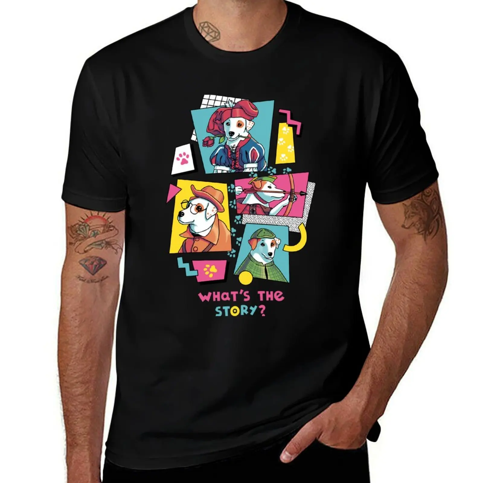 What s the Story, WishboneTv Show, 90s, Jack Russell T-Shirt Holiday Simple Tee Shirt