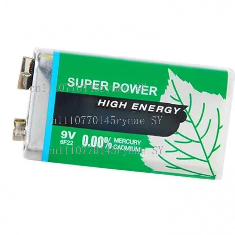 6F22 9V 1100mAh Alkaline Disposable Dry Battery For Microphone Multimeter Toy Smoke Alarm Walkie Talkie