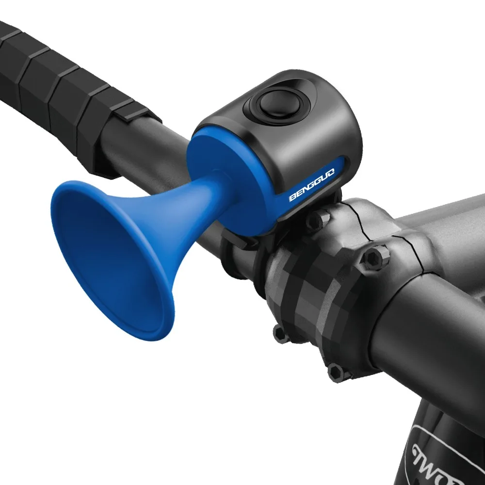 بوق كهربائي للدراجة، بوق جرس مدمج ومحمول للدراجات الجبلية، ملحق لركوب الدراجات