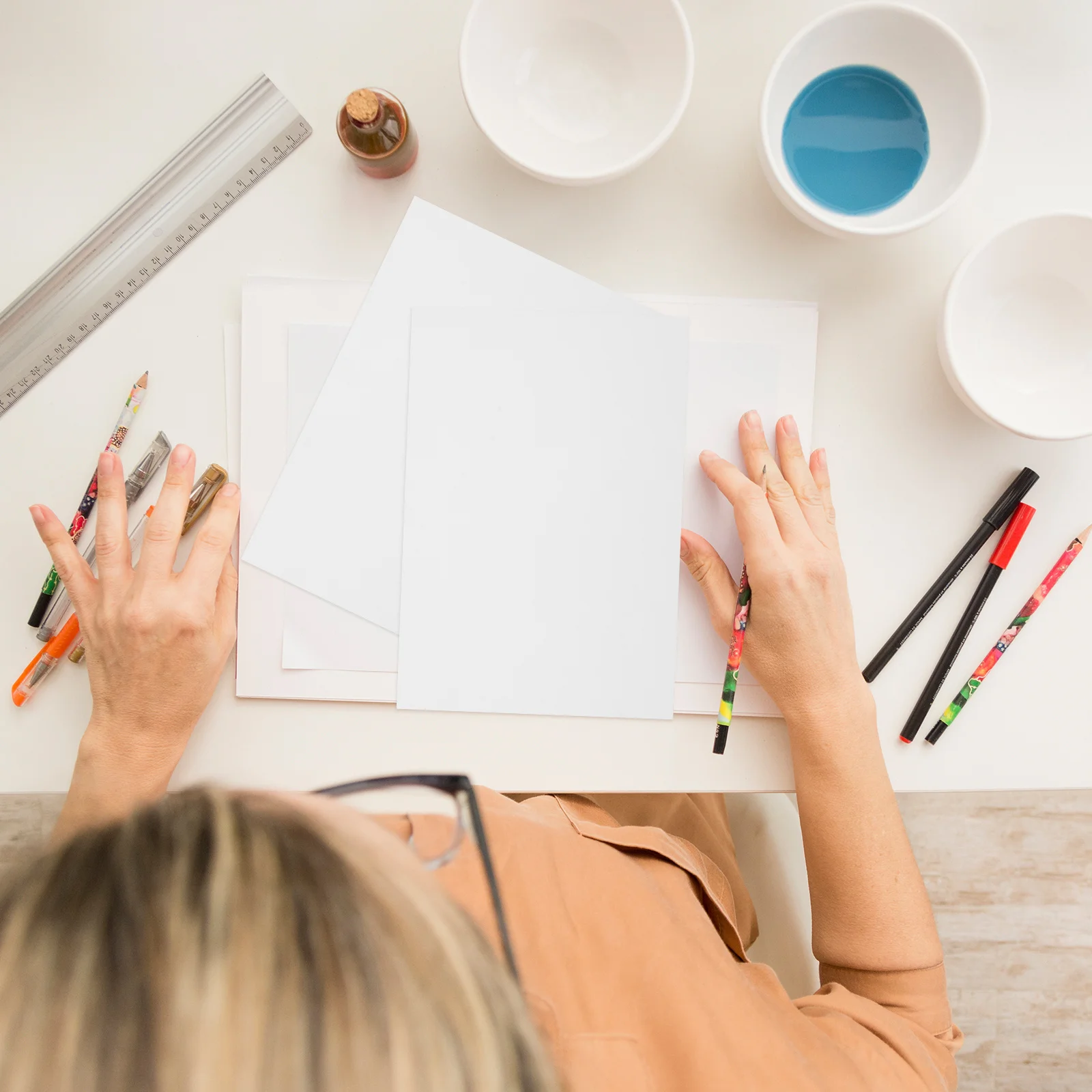 

400Pcs Professional Drawing Paper Watercolor Paint Sketch Pads for Artists Beginners Kids Bulk Art Supply Stationery