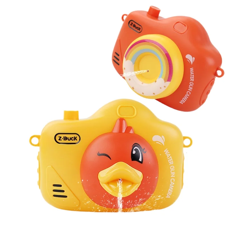 Camera Water Gun Toy Without Battery Portable Animal Model Soaker Shooting Spray Blaster Pool Outdoor Bath Toys for Kids Gifts